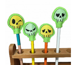 Stickserie ITH - Stifteaufsatz Skulls